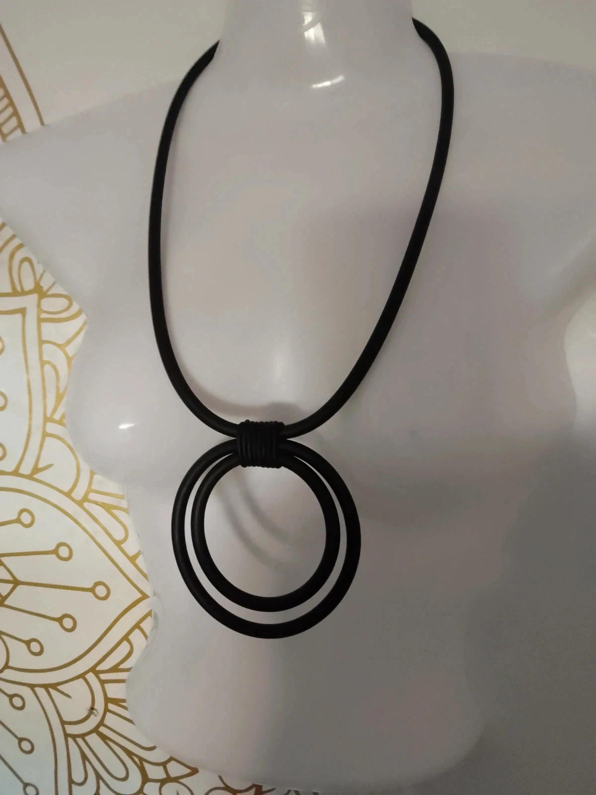 Hermoso collar bohemio negro – photo 3